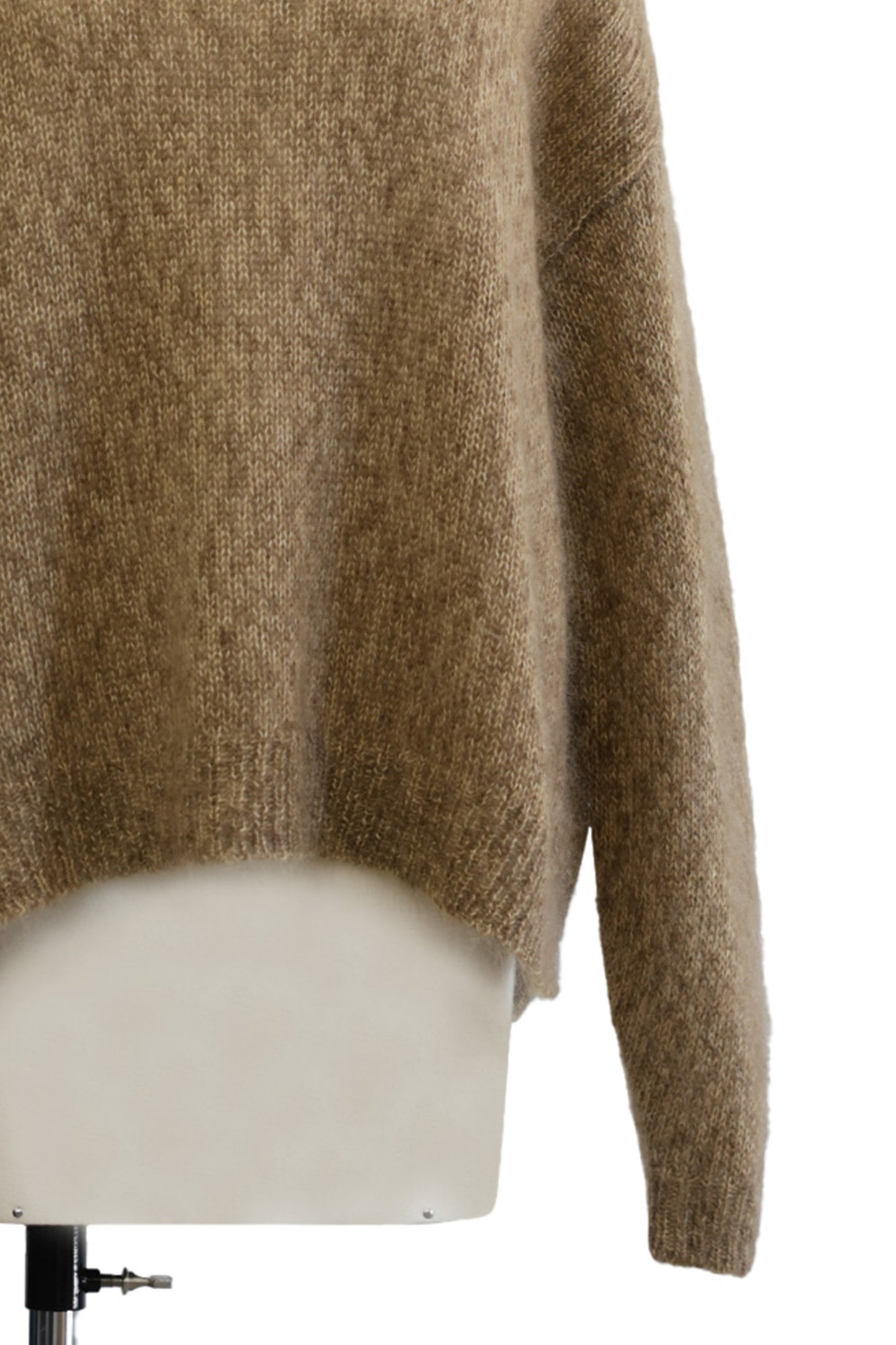 24AW Pull en soie mohair avec fentes latérales /CT24310