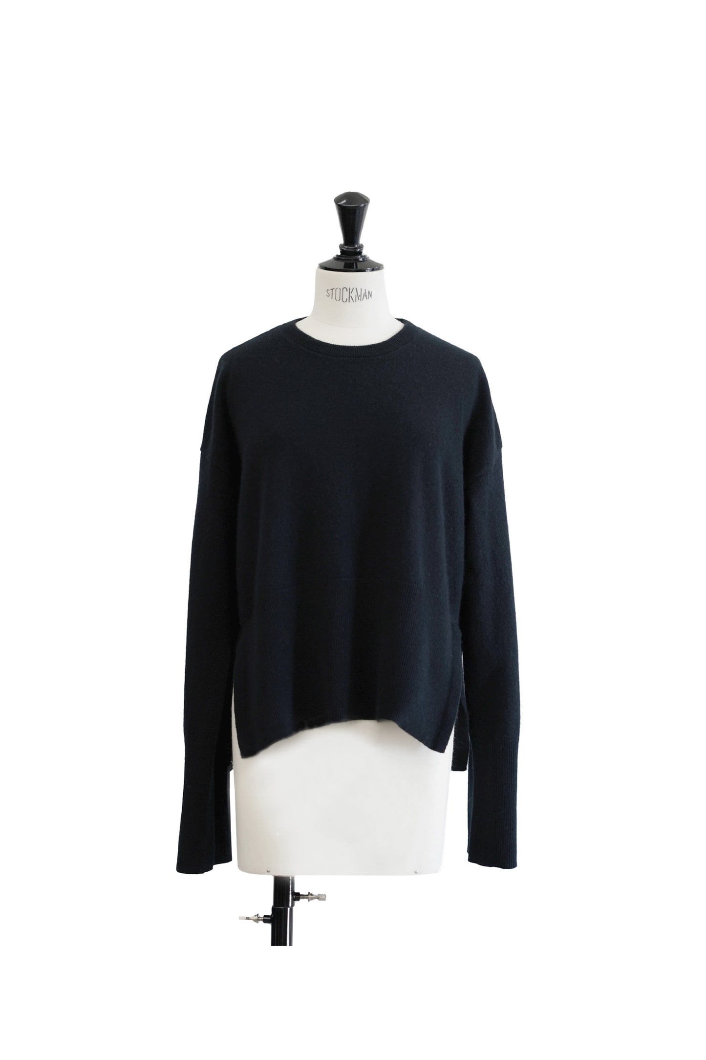 24AW Cashmere long rib pullover /CT24313