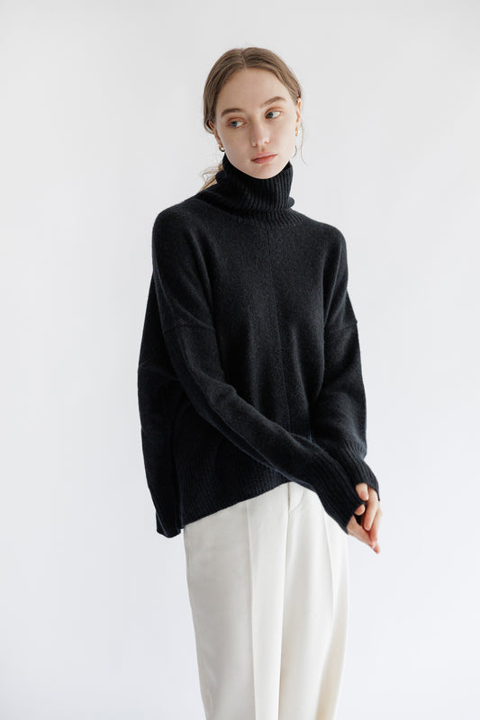 24AW Royal alpaca turtle neck pullover /CT24316