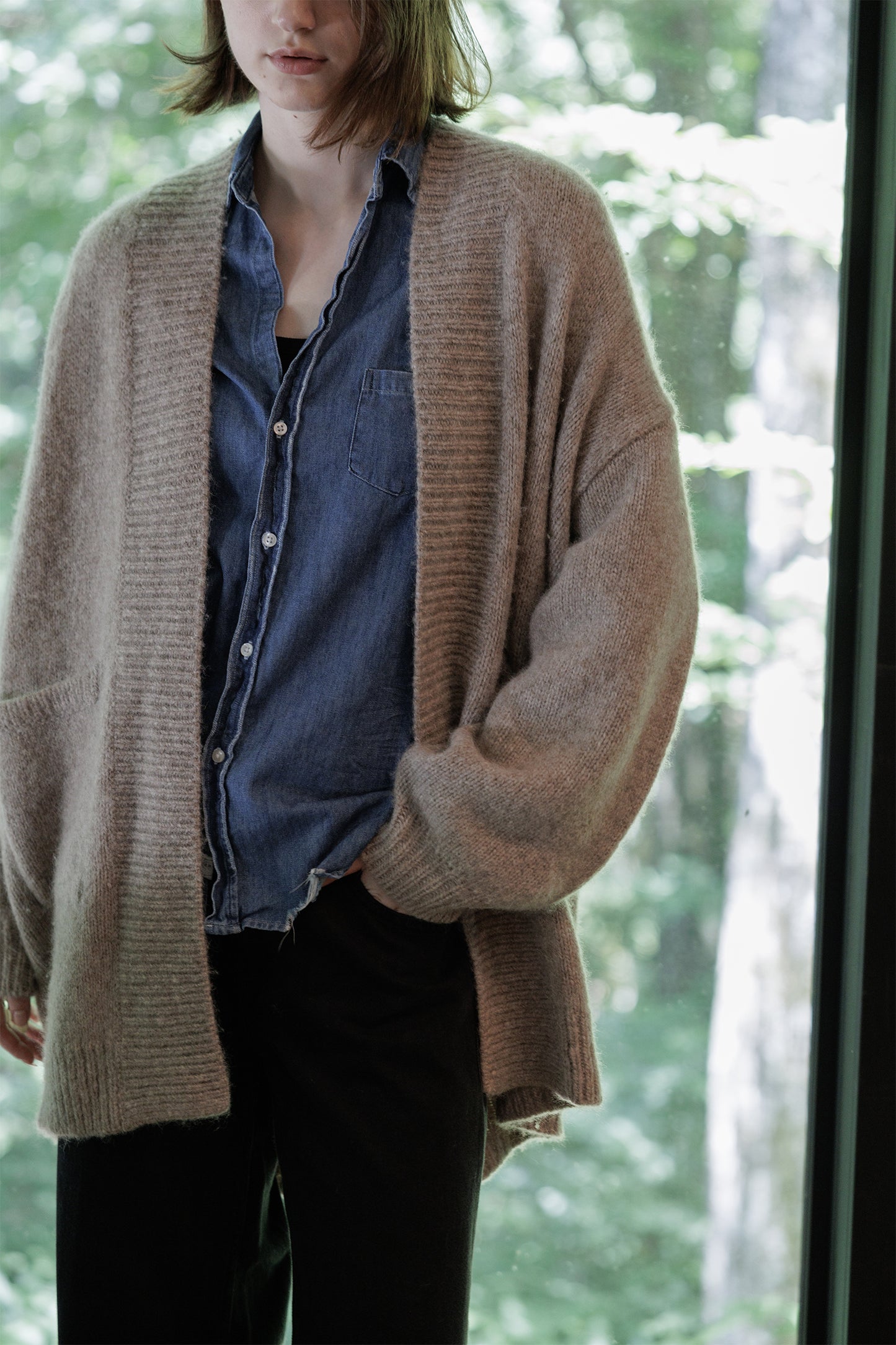 24AW Alpaca wool cardigan /CT24319