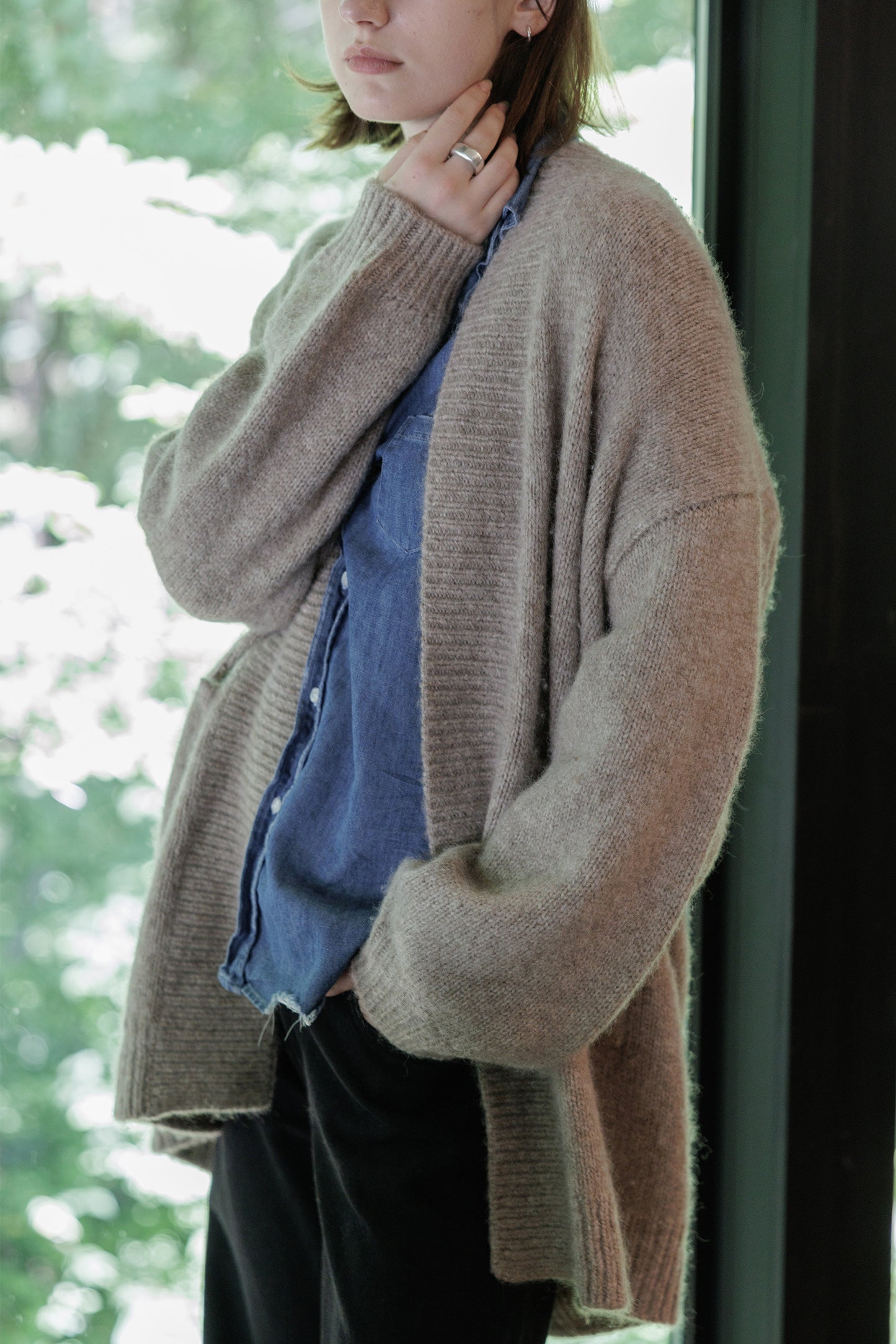 24AW Alpaca wool cardigan /CT24319