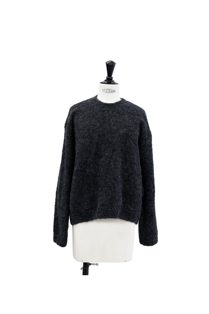 24AW Pull ample en laine d'alpaga bouclé  /CT24320