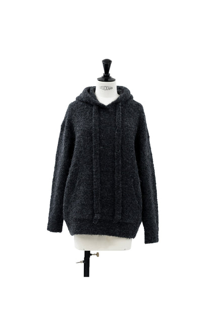 24FW Pull à capuche en alpaga avec boucle /CT24321