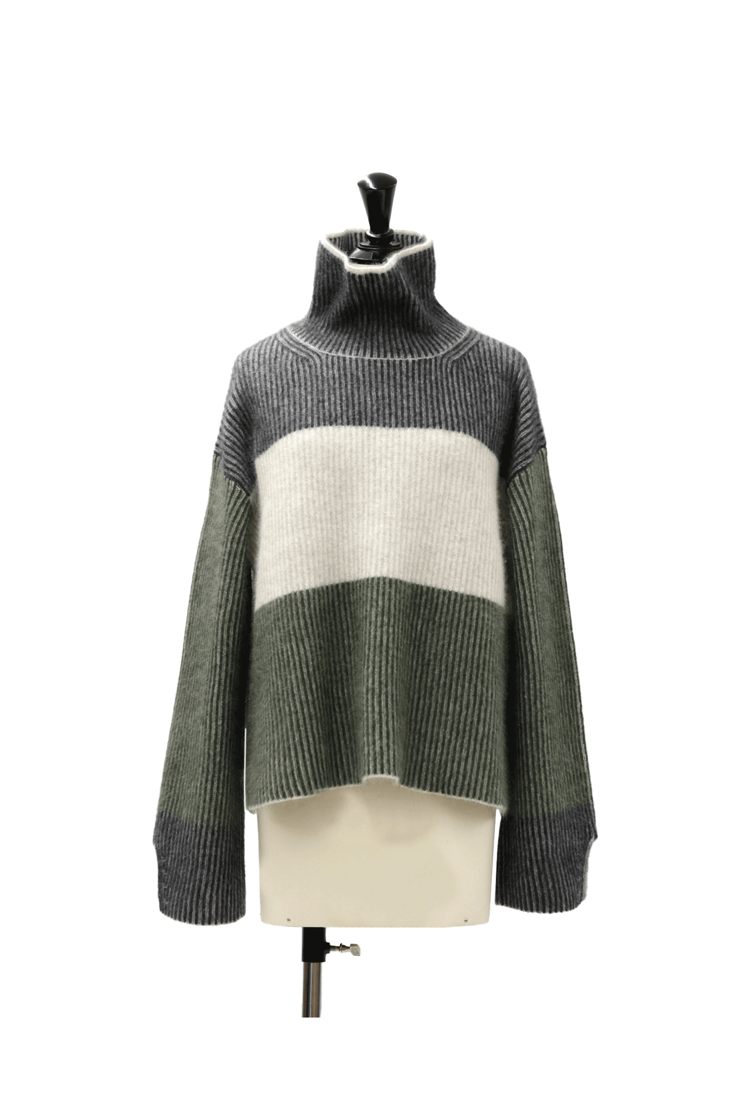 24AW Raccoon slit sleeve turtle neck /CT24330