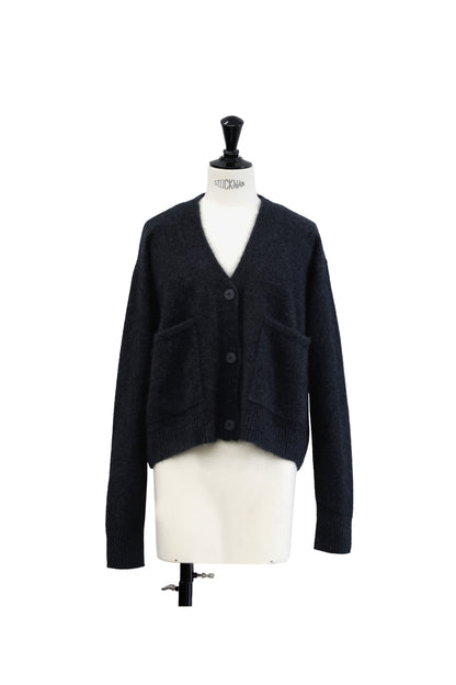 24AW Cardigan court en laine de raton laveur /CT24331