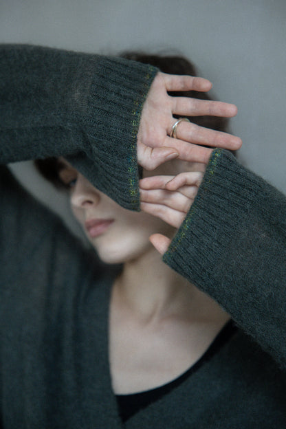 25AW Cardigan en alpaga et laine rws/CT25310