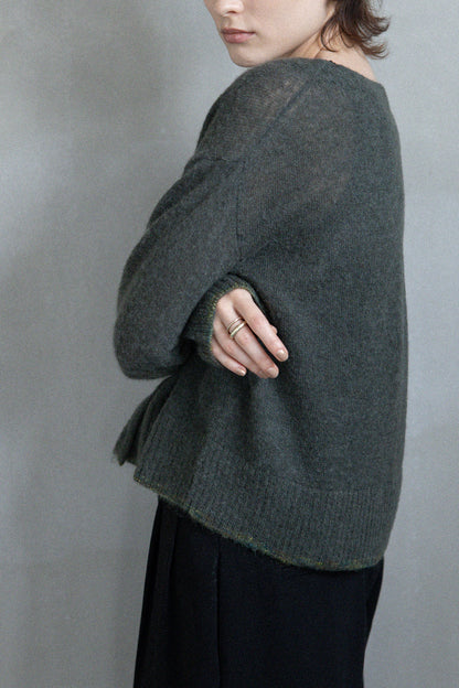 25AW Cardigan en alpaga et laine rws/CT25310