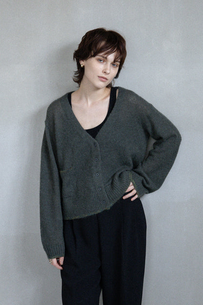 25AW Cardigan en alpaga et laine rws/CT25310