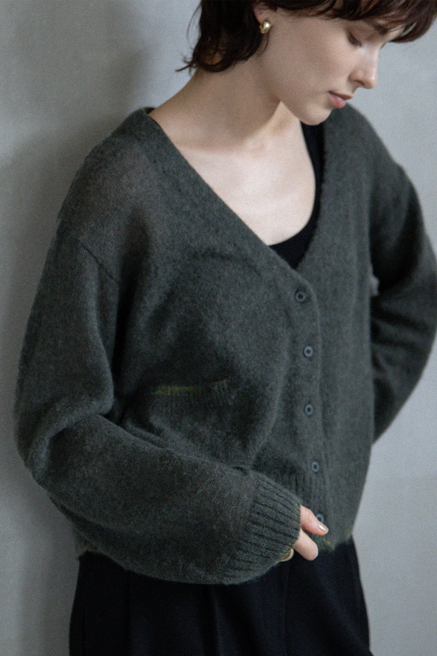 25AW Cardigan en alpaga et laine rws/CT25310