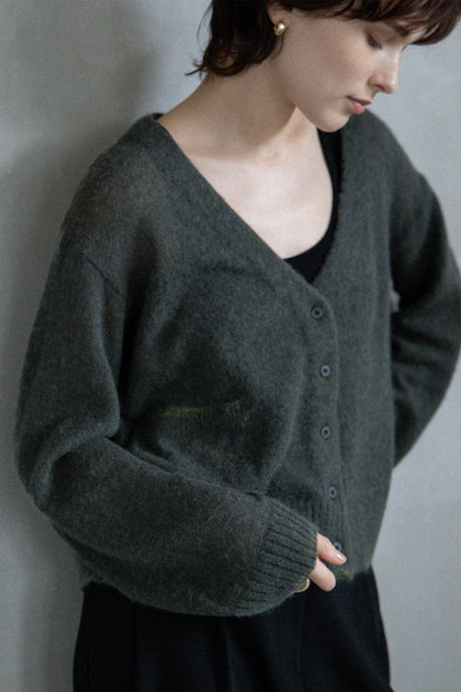 25AW Cardigan en alpaga et laine rws/CT25310