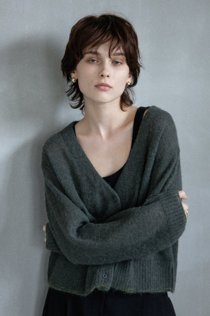 25AW Cardigan en alpaga et laine rws/CT25310