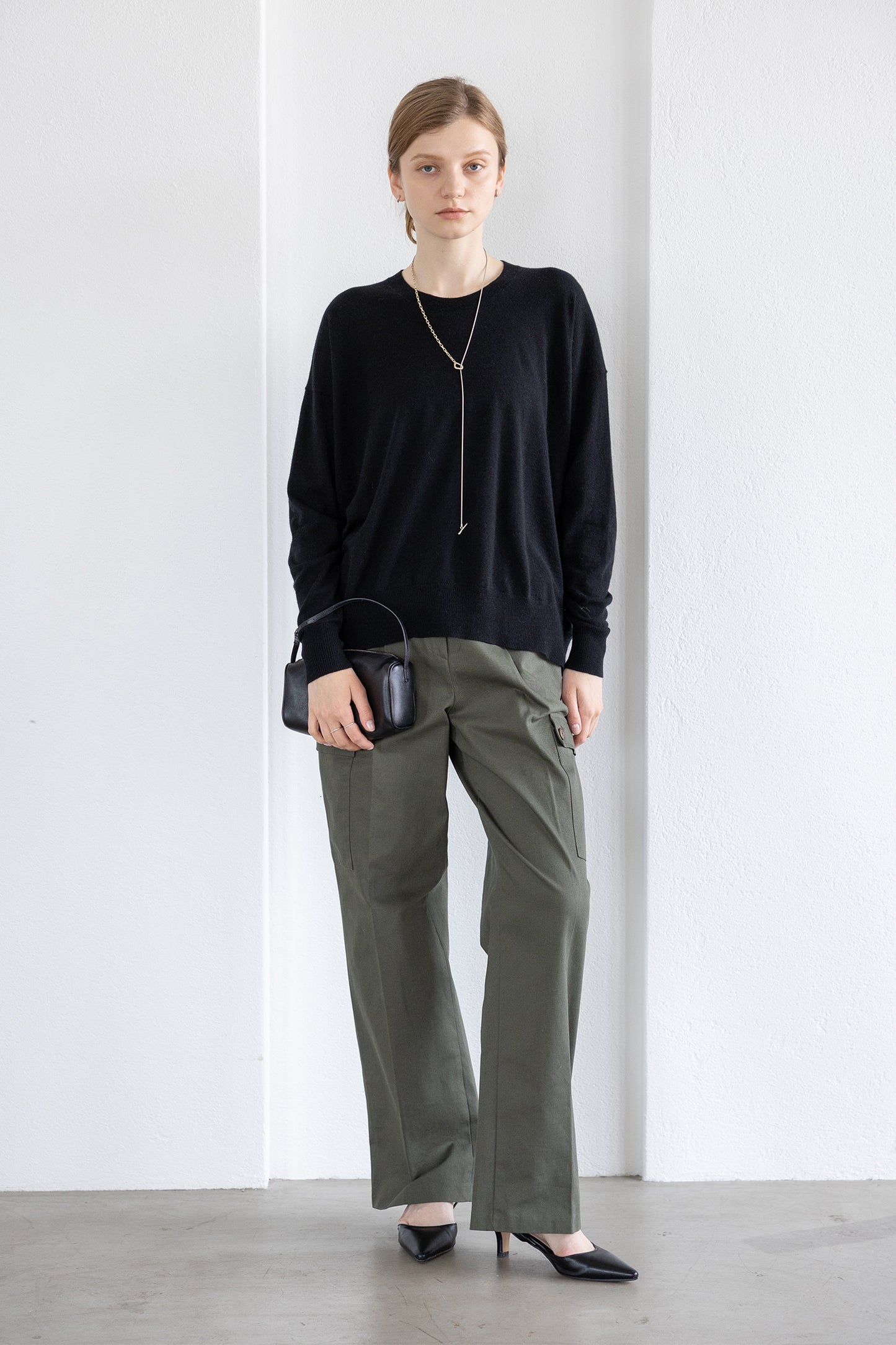 25AW wool raccoon oversize pullover /CT25311