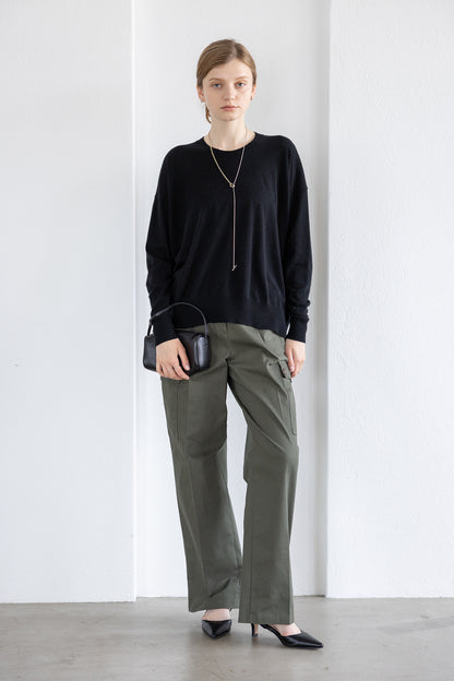 25AW wool raccoon oversize pullover /CT25311