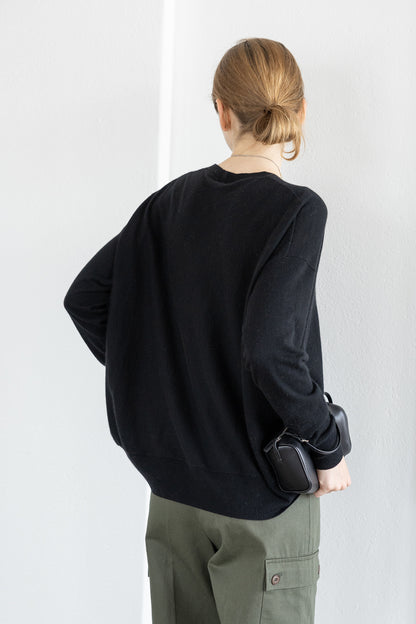 25AW wool raccoon oversize pullover /CT25311