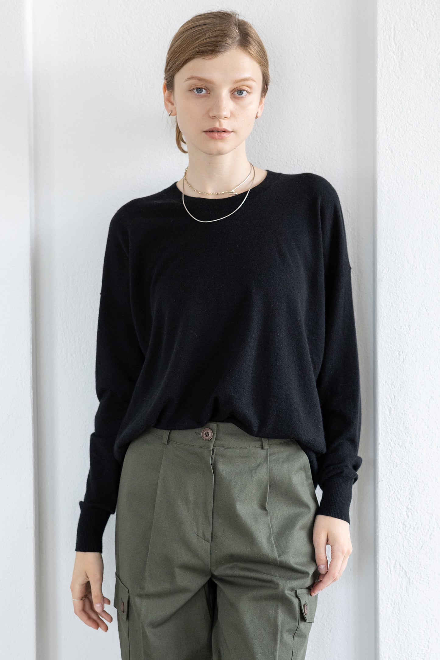 25AW wool raccoon oversize pullover /CT25311