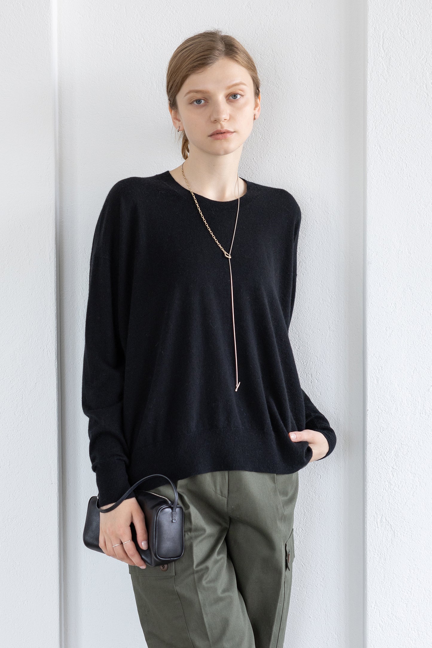 25AW wool raccoon oversize pullover /CT25311