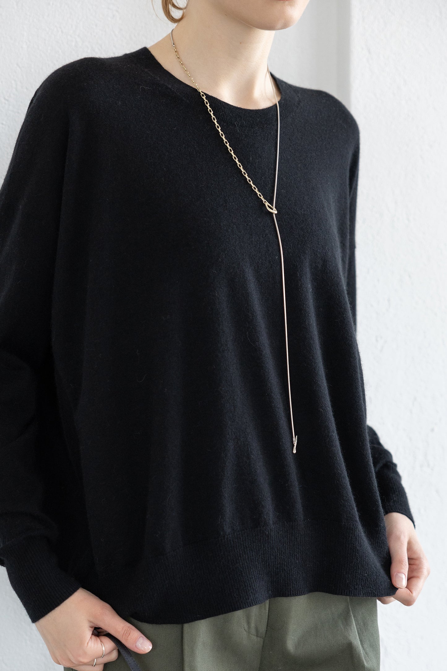 25AW wool raccoon oversize pullover /CT25311