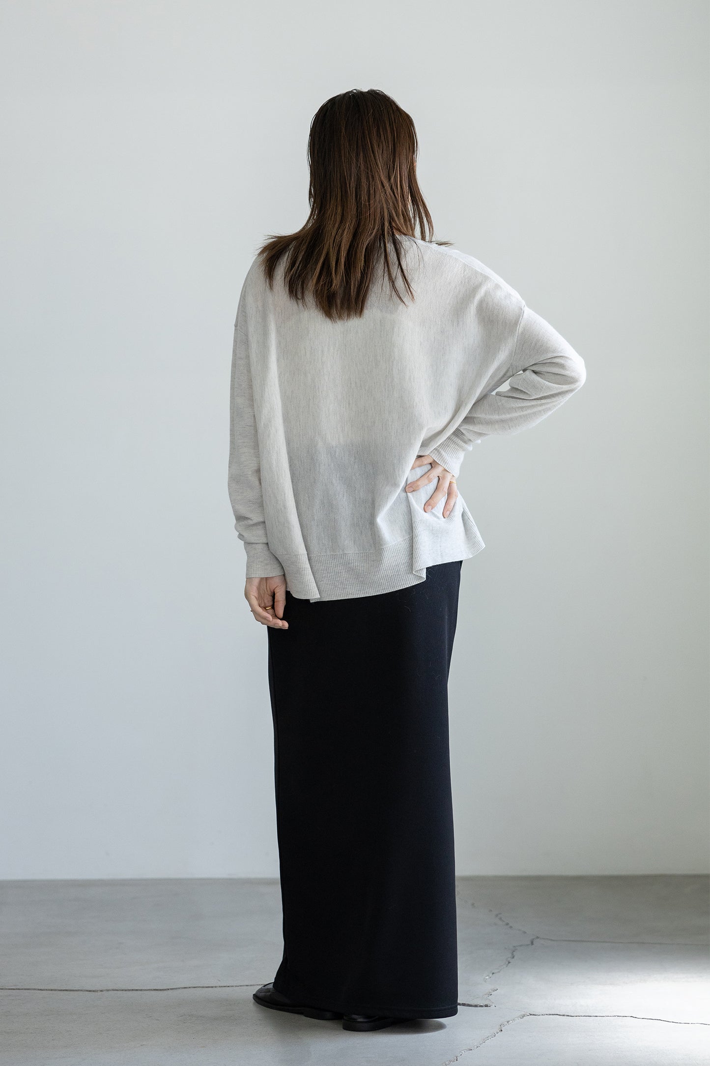 25AW wool raccoon oversize pullover /CT25311