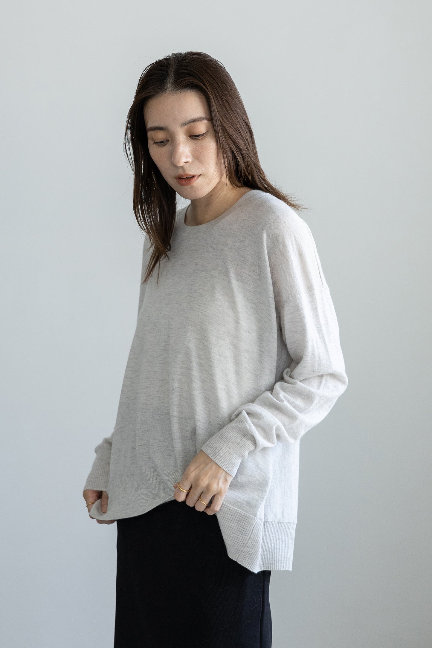 25AW wool raccoon oversize pullover /CT25311