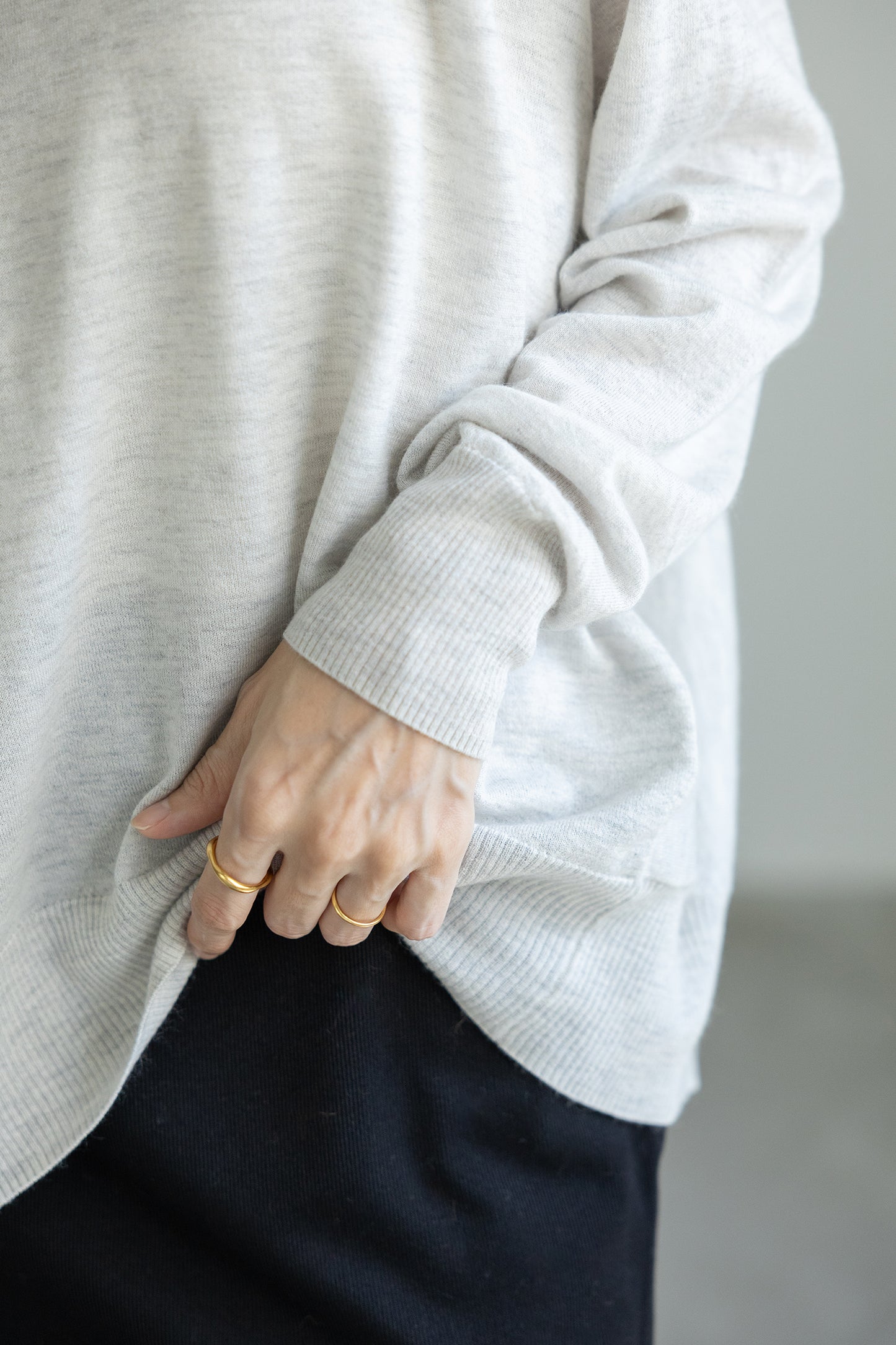 25AW wool raccoon oversize pullover /CT25311