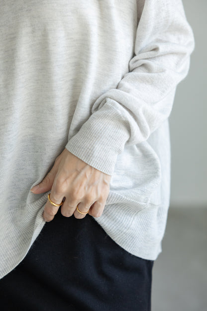 25AW wool raccoon oversize pullover /CT25311