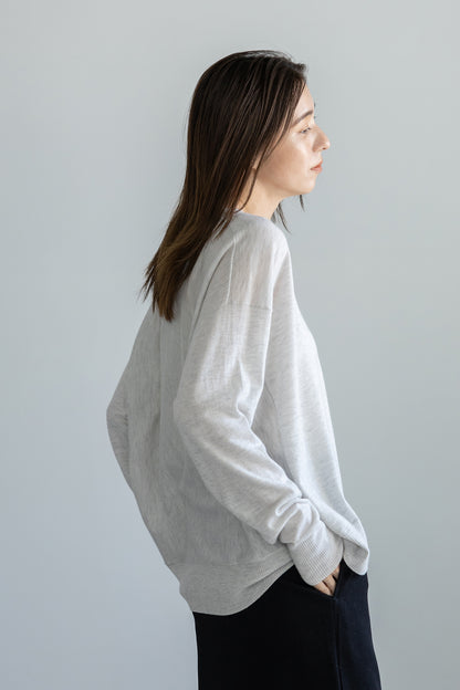 25AW wool raccoon oversize pullover /CT25311