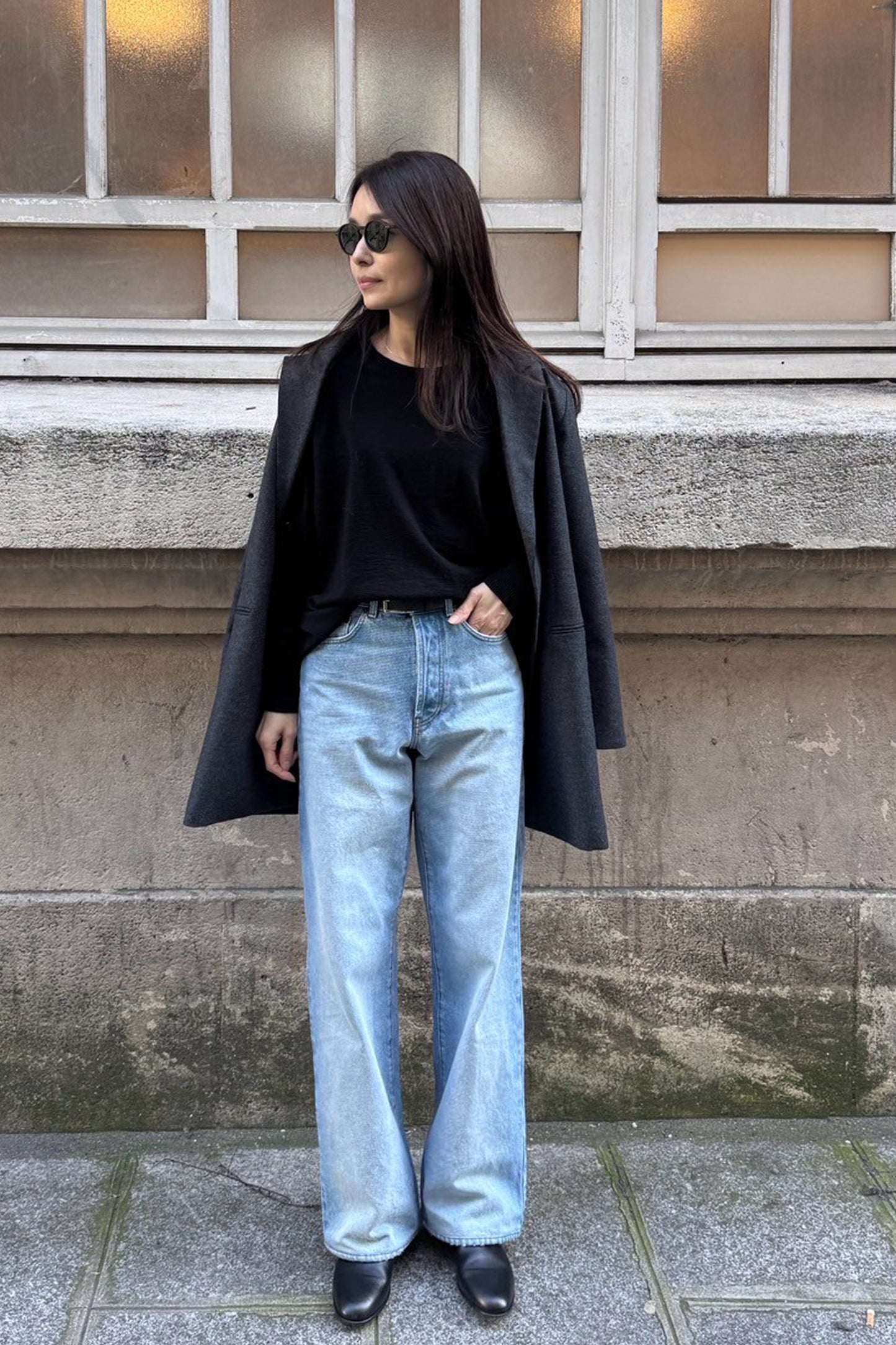 25AW Wool raccoon oversize pullover /CT25311