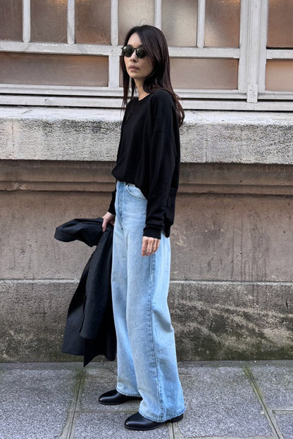 25AW Wool raccoon oversize pullover /CT25311