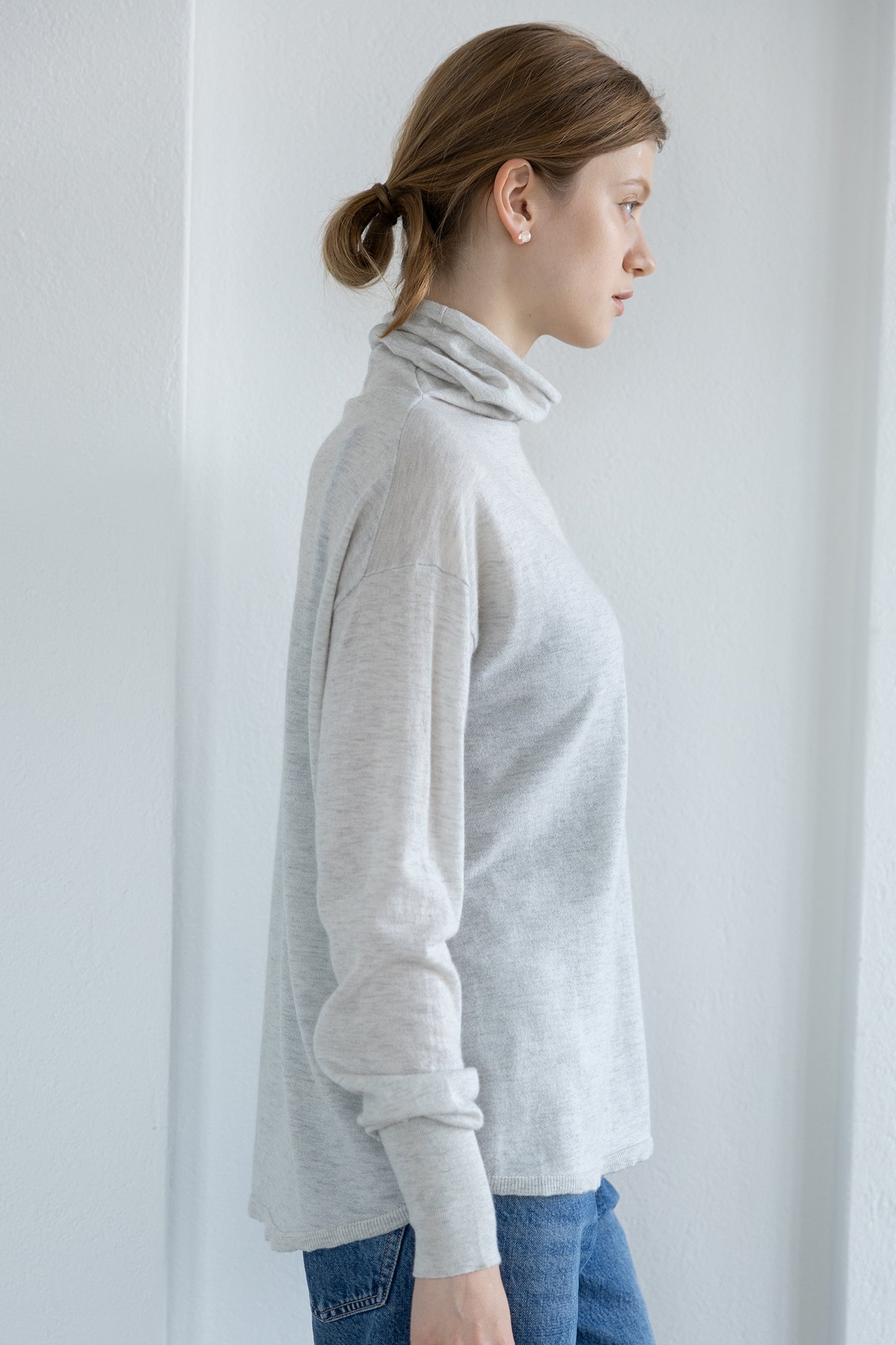 25AW Wool raccoon turtleneck pullover /CT25312