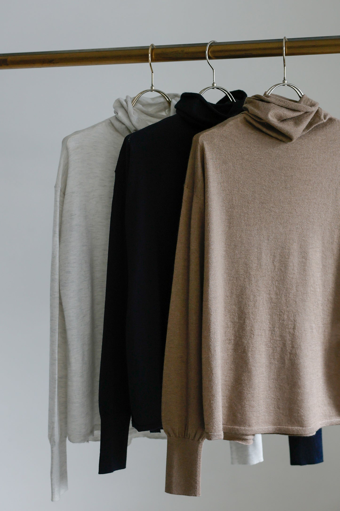 25AW Wool raccoon turtleneck pullover /CT25312