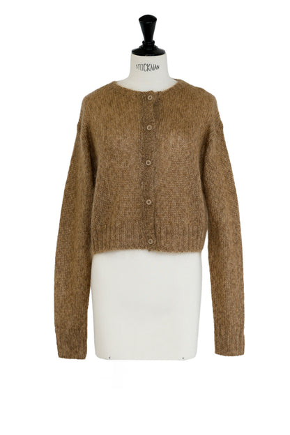 25AW Cardigan court en soie mohair /CT25314