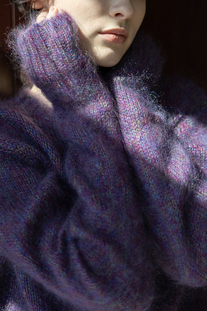 25AW Cardigan court en soie mohair /CT25314