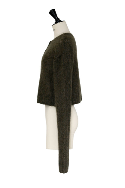 25AW Cardigan court en soie mohair /CT25314
