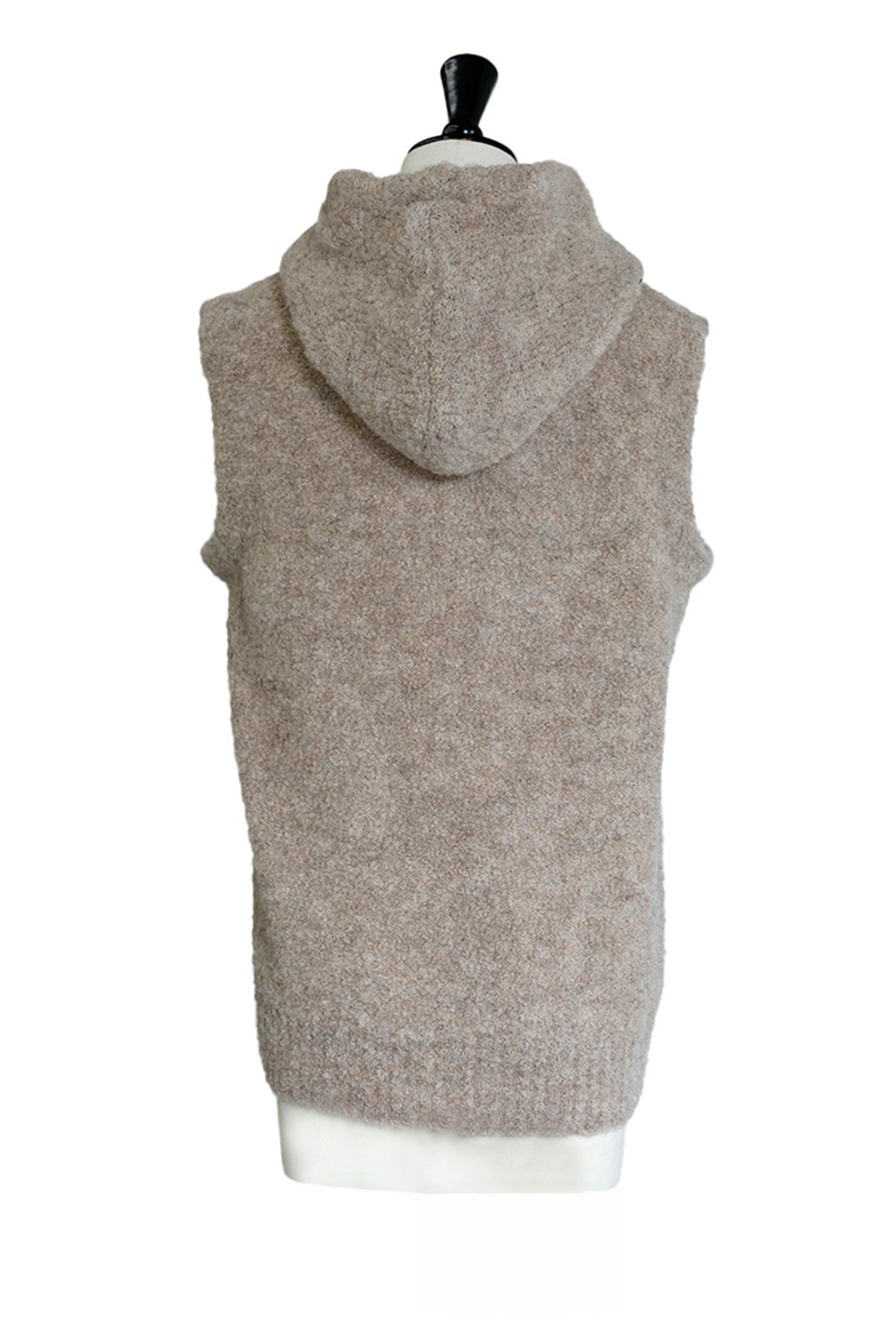 25AW Pull sans manches à capuche en alpaga /CT25318