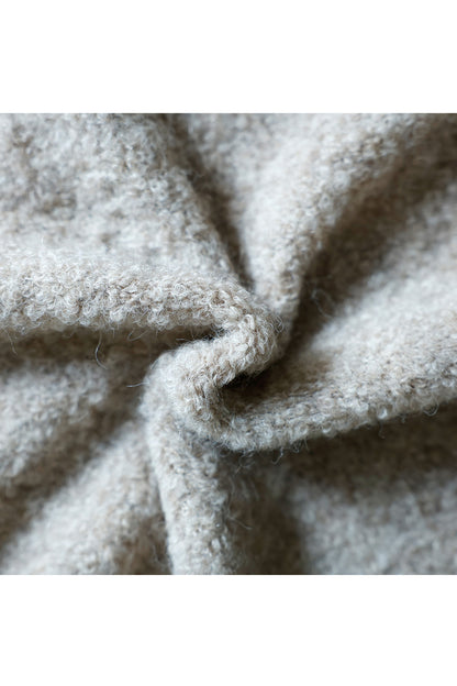 25AW Pull sans manches à capuche en alpaga /CT25318