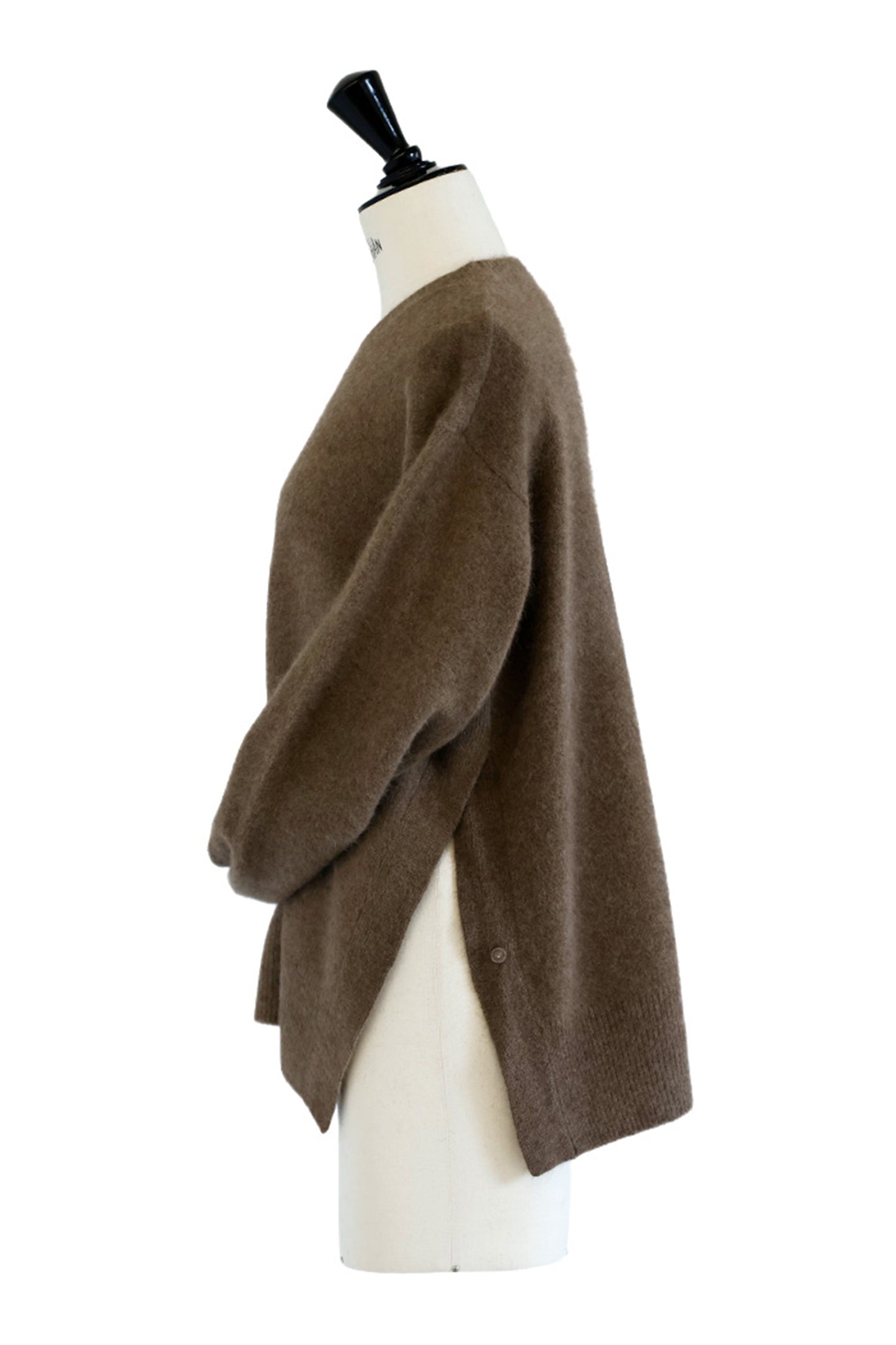 25AW Hamilton wool raccoon side button pullover /CT25320