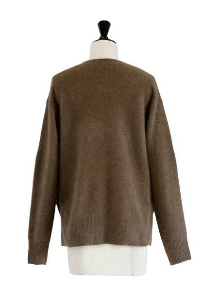 25AW Hamilton wool raccoon side button pullover /CT25320