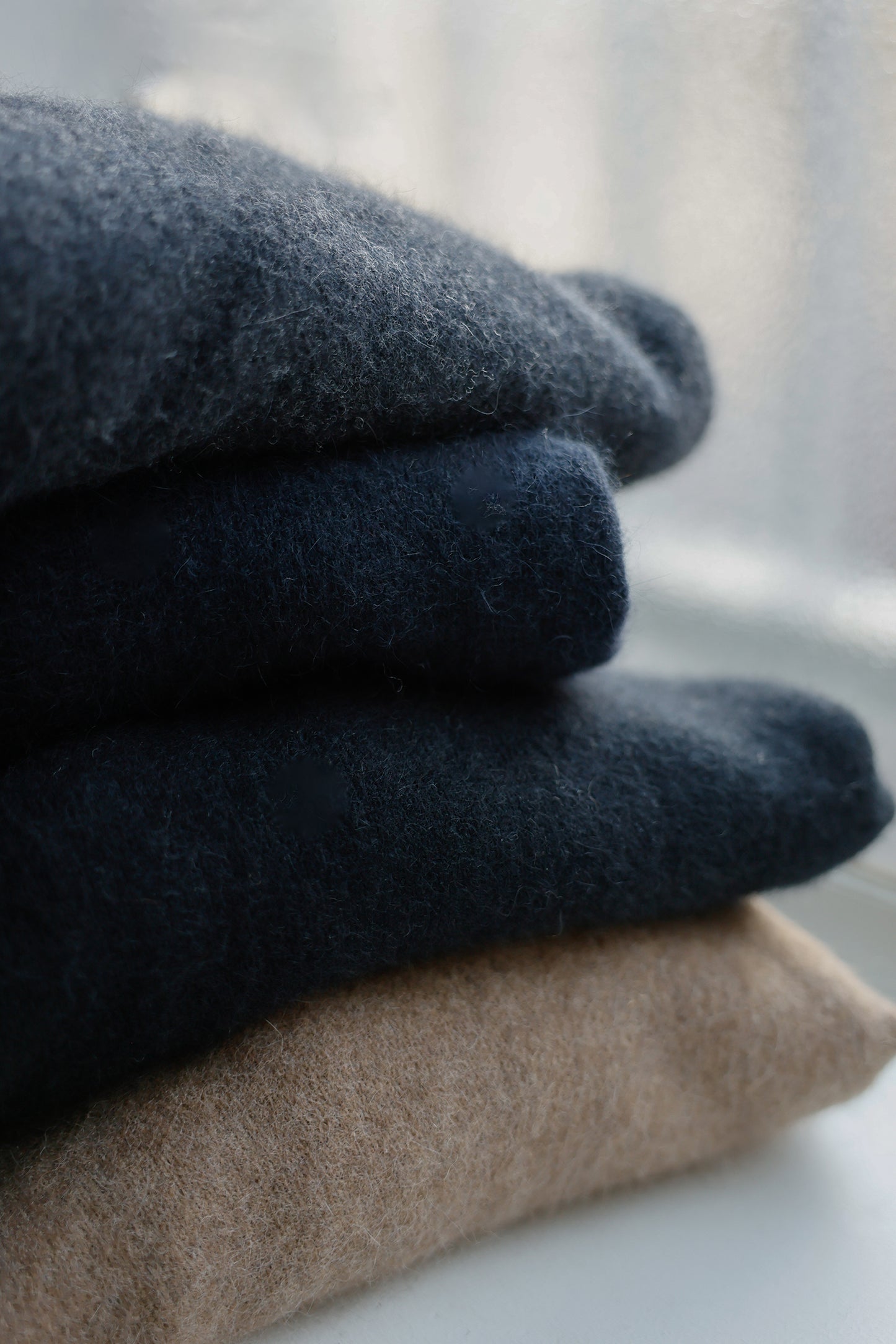 25AW Hamilton wool raccoon side button pullover /CT25320