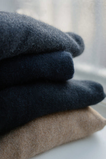 25AW Hamilton wool raccoon side button pullover /CT25320