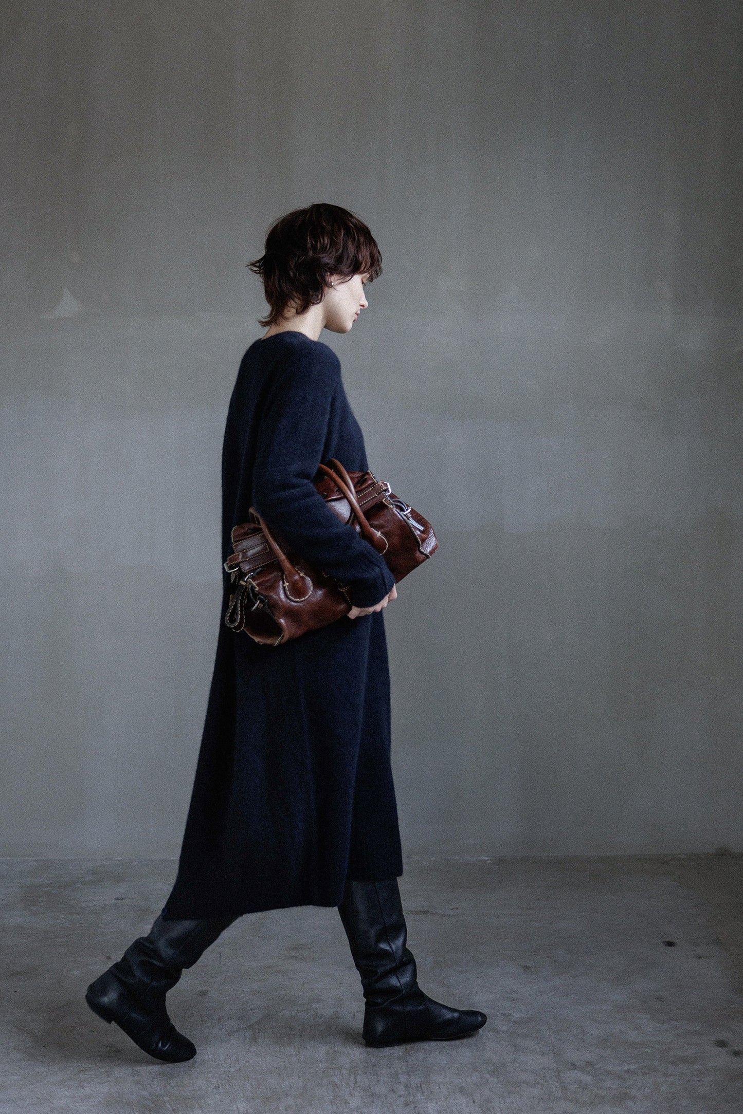 25AW Robe en laine Hamilton et raton laveur /CT25321