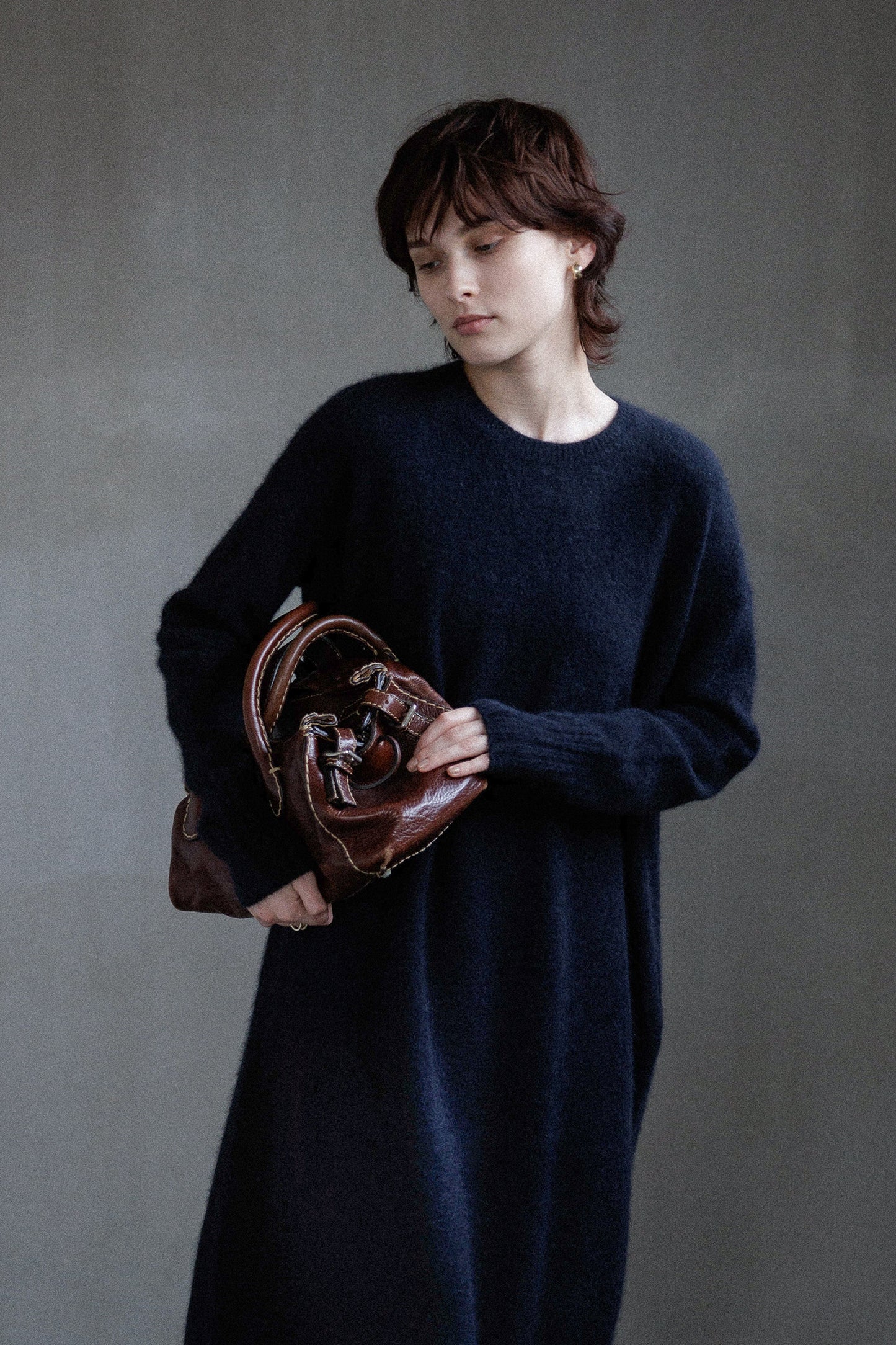 25AW Robe en laine Hamilton et raton laveur /CT25321