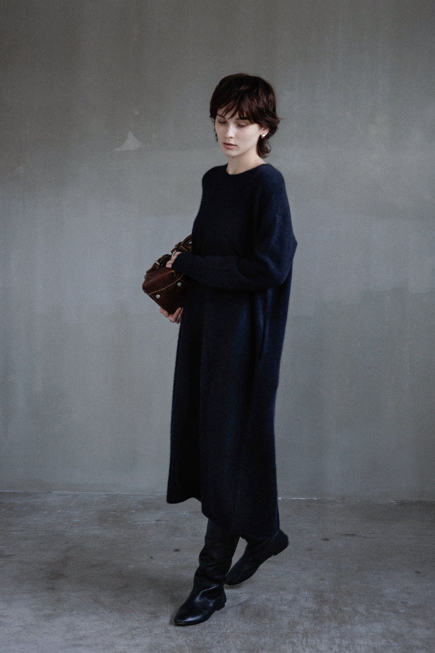 25AW Robe en laine Hamilton et raton laveur /CT25321