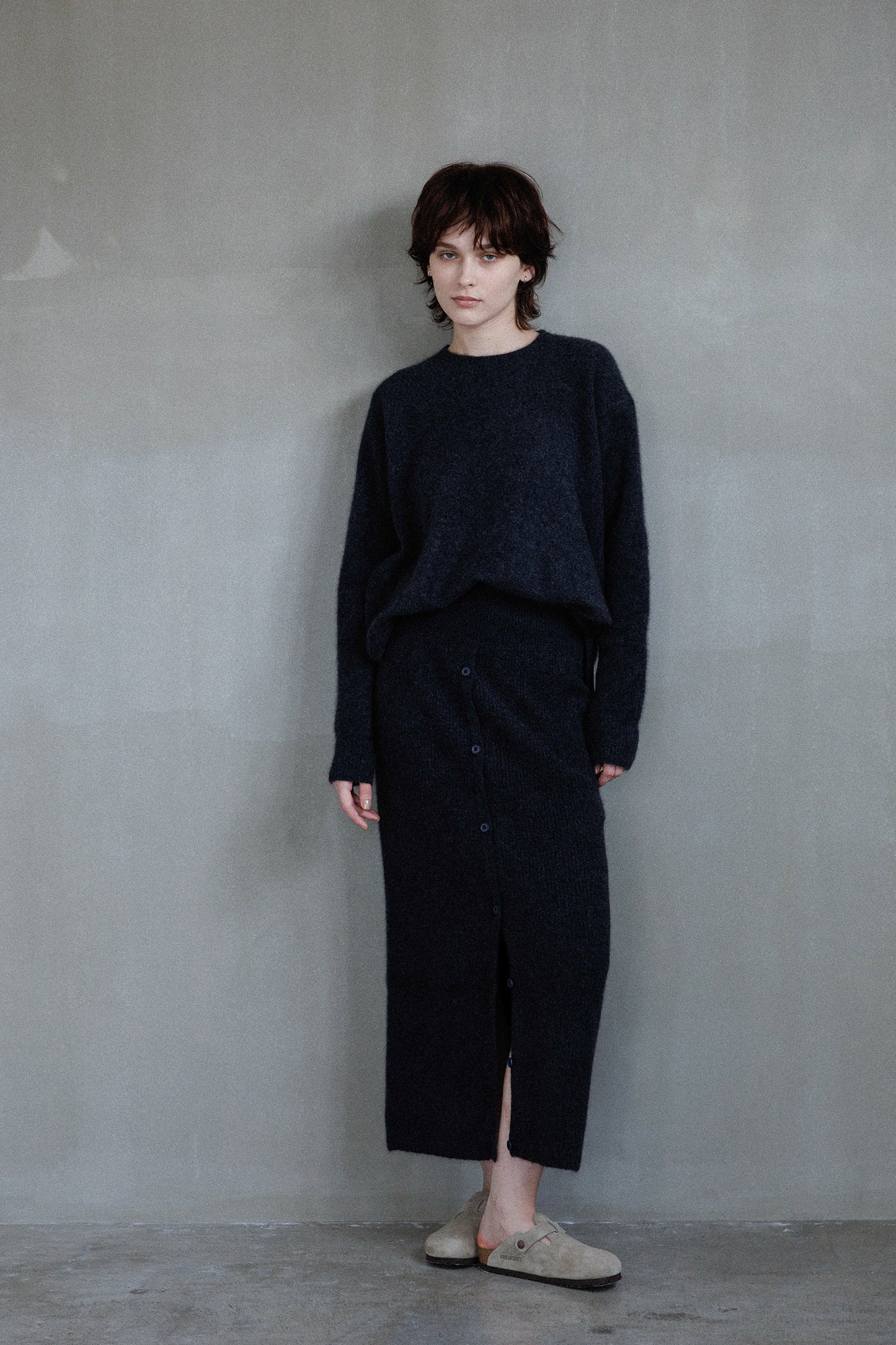 25AW Hamilton wool raccoon skirt /CT25323