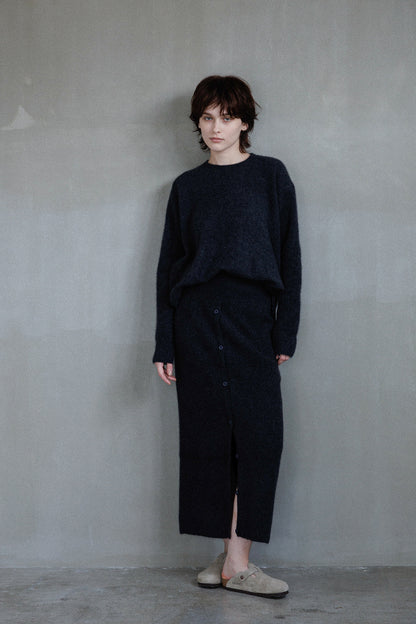 25AW Hamilton wool raccoon skirt /CT25323