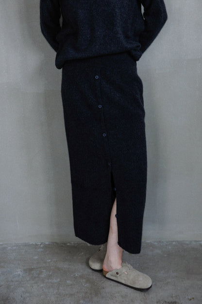 25AW Hamilton wool raccoon skirt /CT25323