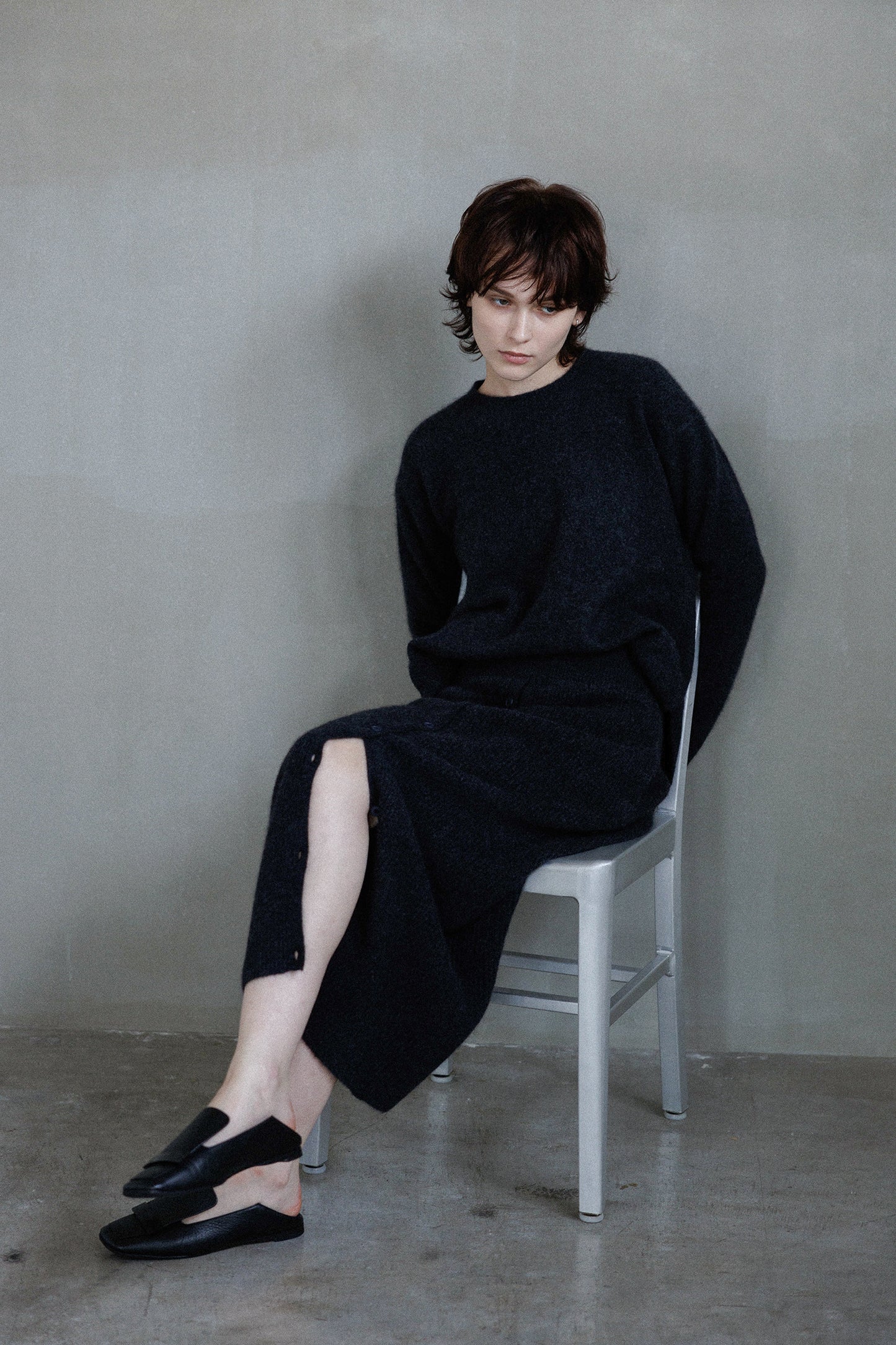 25AW Hamilton wool raccoon skirt /CT25323