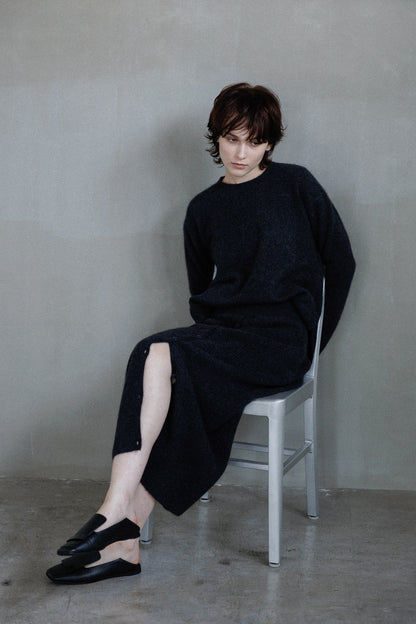 25AW Hamilton wool raccoon skirt /CT25323