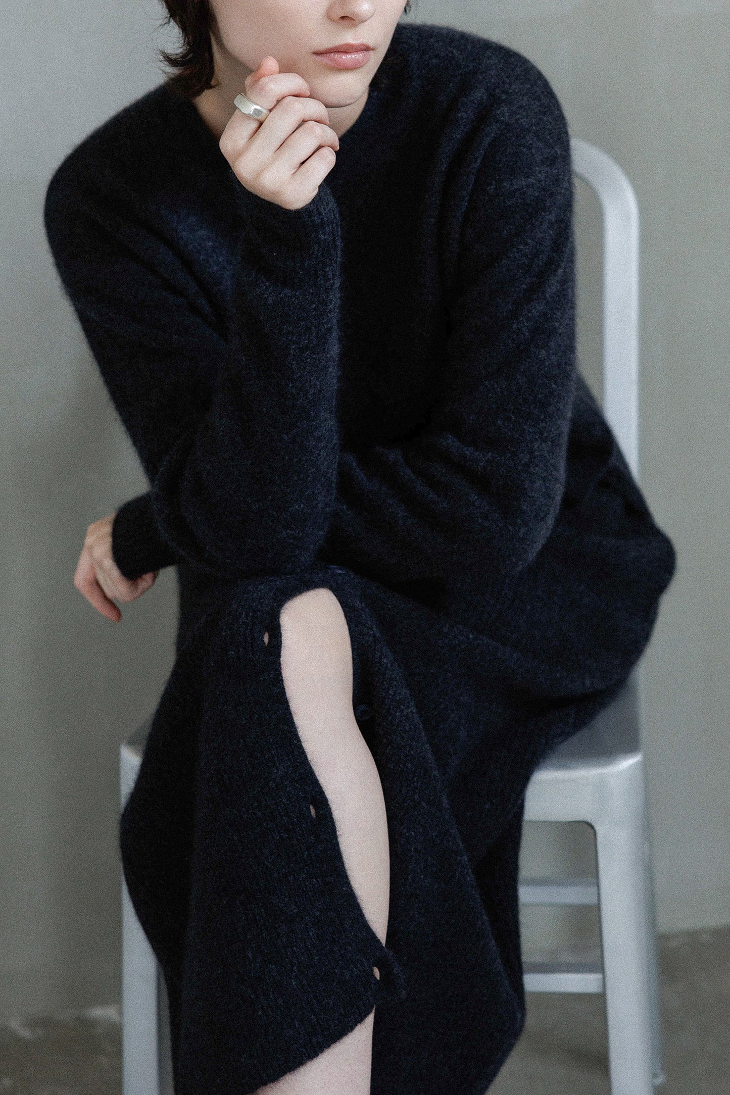 25AW Hamilton wool raccoon skirt /CT25323