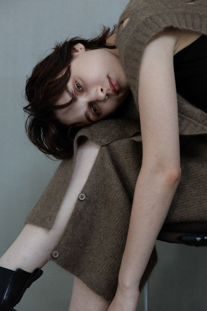 25AW Hamilton wool raccoon skirt /CT25323