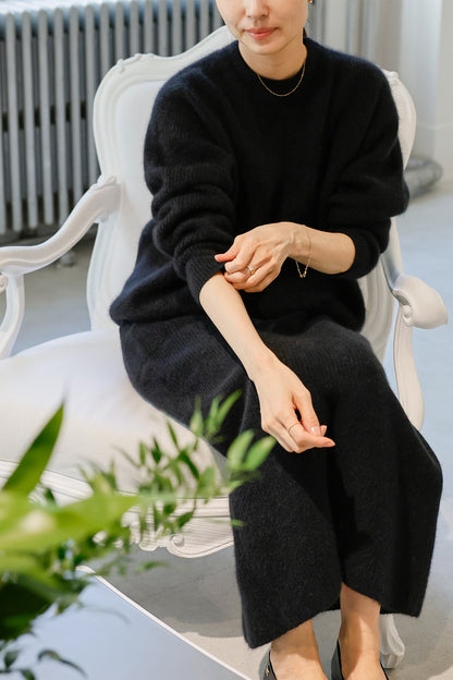 25AW Hamilton wool raccoon skirt /CT25323